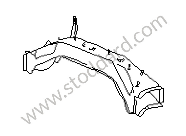 99350107501GRV - REAR AXLE CROSS SUPPORT for Porsche 993 &bull; 1994 &bull; 993 Carrera 2 &bull; Cabrio &bull; Automatic Gearbox