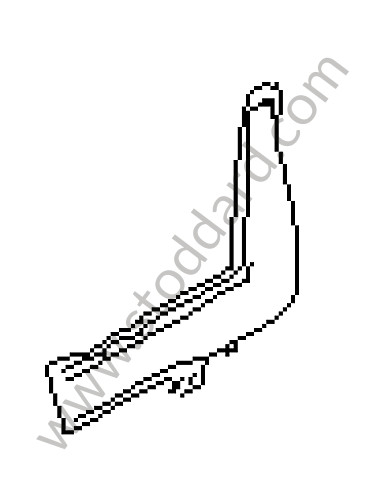 99350217701GRV - GUSSET PLATE for Porsche 993 &bull; 1994 &bull; 993 Carrera 2 &bull; Cabrio &bull; Automatic Gearbox
