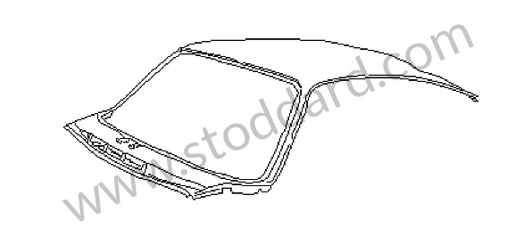 99350308705GRV - OUTER ROOF PANEL for Porsche 993 &bull; 1995 &bull; 993 Carrera 4 &bull; Coupe &bull; Manual Gearbox, 6 Speed