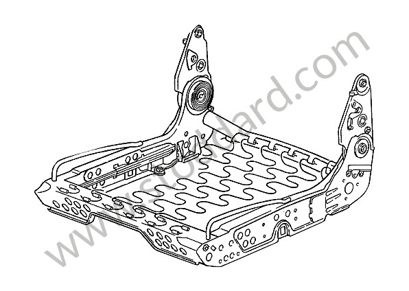 99352106900 - SEAT FRAME for Porsche 911 84-86 &bull; 1986 &bull; 3.2 &bull; Targa &bull; Manual Gearbox, 5 Speed