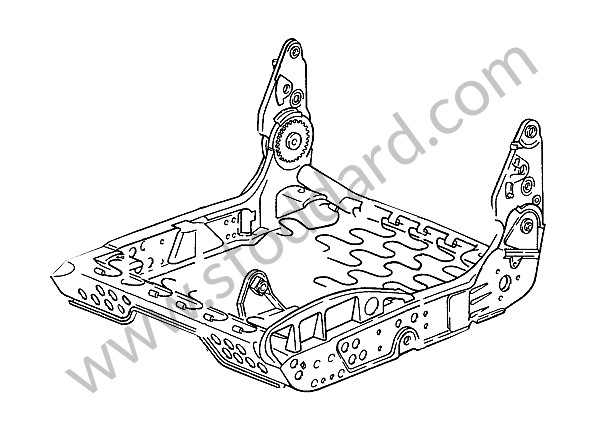 99352107003 - SEAT FRAME for Porsche 911 84-86 &bull; 1985 &bull; 3.2 &bull; Coupe &bull; Manual Gearbox, 5 Speed