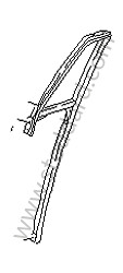 DOOR GLASS FRAME RIGHT (9935420680670K)