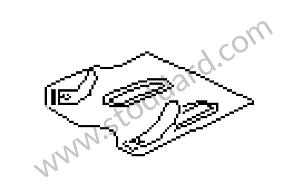 99355101500DDQ - FLOORBOARD CARPET for Porsche 993 Turbo &bull; 1995 &bull; 993 Turbo &bull; Coupe &bull; Manual Gearbox, 6 Speed