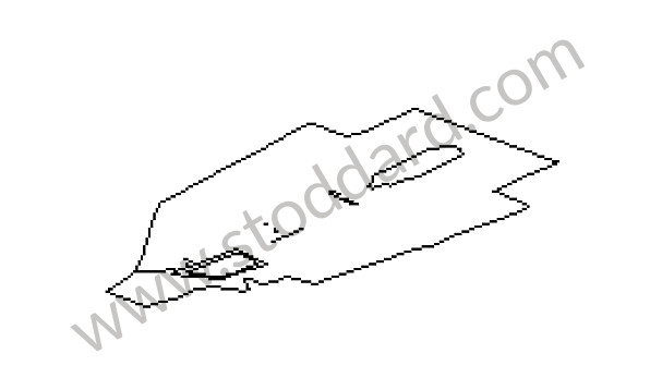 993551023003TE - CARPET FOR TUNNEL for Porsche 993 &bull; 1994 &bull; 993 Carrera 2 &bull; Coupe &bull; Manual Gearbox, 6 Speed