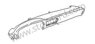 DASHBOARD TRIM Left-hand drive / chestnut brown / chestnut brown (6PN) / IMITATION LEATHER (993552055006PN)