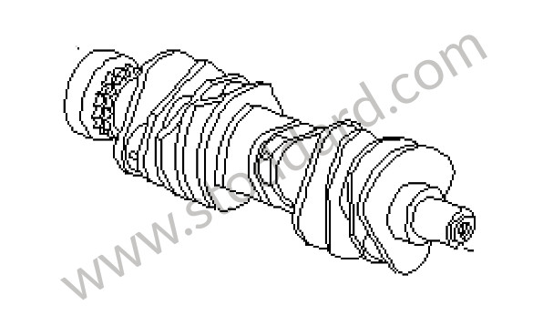 99610201107 - CRANKSHAFT for Porsche Boxster 986 97-04 &bull; 1999 &bull; Boxster 2.5 &bull; Cabrio &bull; Automatic Gearbox