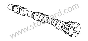CAMSHAFT EXHAUST / CYLINDER 4-5-6 (99610521805)