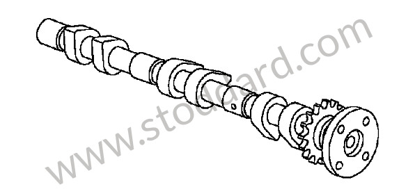 99610521805 - CAMSHAFT for Porsche Boxster 986 97-04 &bull; 2002 &bull; Boxster 2.7 &bull; Cabrio &bull; Automatic Gearbox