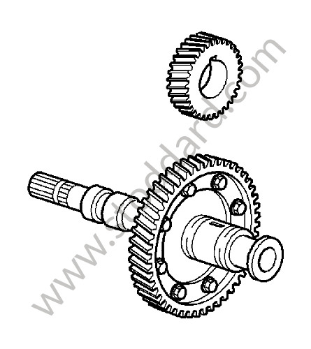 99610591171 - INTERMEDIATE SHAFT for Porsche 997 Turbo 07-09 &bull; 2007 &bull; 997 Turbo &bull; Coupe &bull; Manual Gearbox, 6 Speed