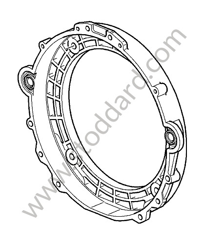 99611601150 - INTERMEDIATE HOUSING for Porsche 997 Turbo 07-09 &bull; 2008 &bull; 997 Turbo &bull; Coupe &bull; Automatic Gearbox