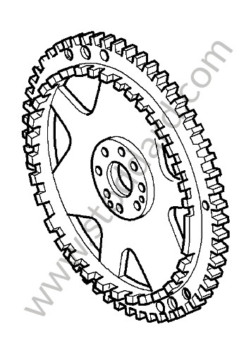 99611607550 - DRIVE PLATE for Porsche 997 Turbo 07-09 &bull; 2008 &bull; 997 Turbo &bull; Cabrio &bull; Automatic Gearbox