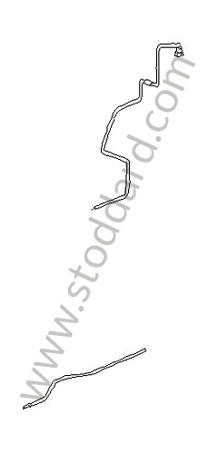 99620126191 - PRESSURE LINE for Porsche 996 Gt3 / Gt3-1 &bull; 2000 &bull; 996 Gt3 &bull; Coupe &bull; Manual Gearbox, 6 Speed