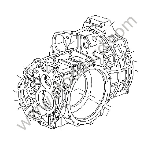 99630110191 - TRANSMISSION CASE for Porsche 996 Gt3 / Gt3-1 &bull; 2000 &bull; 996 Gt3 &bull; Coupe &bull; Manual Gearbox, 6 Speed