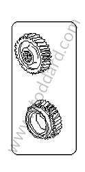 GEAR SET 6TH GEAR / 30/40 RATIO (99630295650)