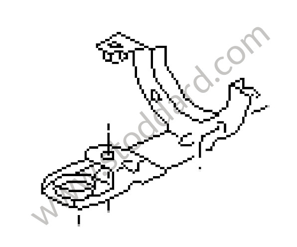 99635517040 - SUPPORT for Porsche 996 Turbo &bull; 2001 &bull; 996 Turbo &bull; Coupe &bull; Manual Gearbox, 6 Speed
