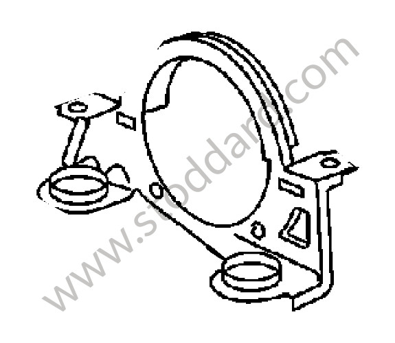 99635518340 - SUPPORT for Porsche 996 &bull; 2004 &bull; 996 Carrera 2 &bull; Targa &bull; Automatic Gearbox
