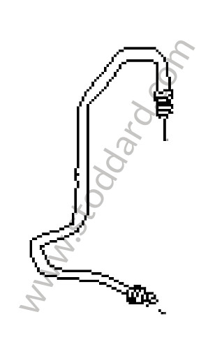 99635531540 - BRAKE LINE for Porsche 996 &bull; 1999 &bull; 996 Carrera 4 &bull; Coupe &bull; Automatic Gearbox