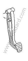 BRAKE PEDAL Left-hand drive (99642309303)