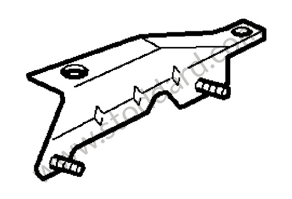 99650222001GRV - END PLATE for Porsche 996 &bull; 2002 &bull; 996 Carrera 4 &bull; Targa &bull; Automatic Gearbox