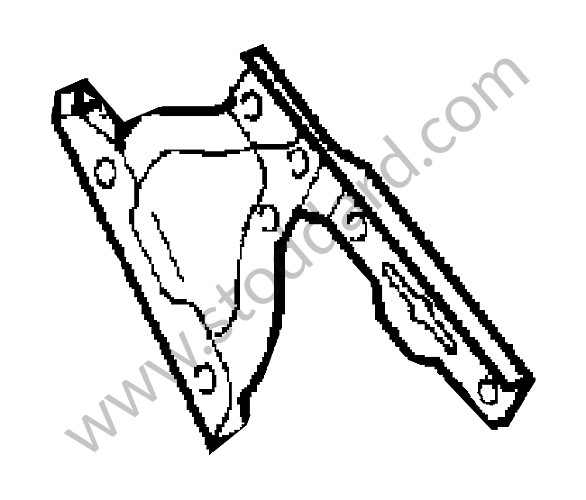 99651215103 - HINGE for Porsche 996 &bull; 2002 &bull; 996 Carrera 4S &bull; Coupe &bull; Automatic Gearbox