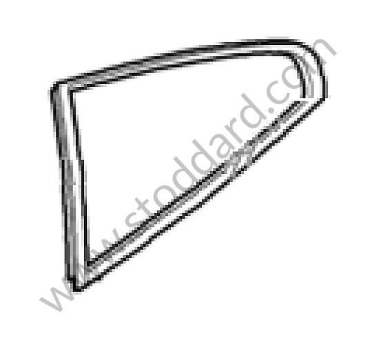 99654332501 - SEALING FRAME for Porsche 997 05-08 &bull; 2007 &bull; 997 C4S &bull; Targa &bull; Automatic Gearbox
