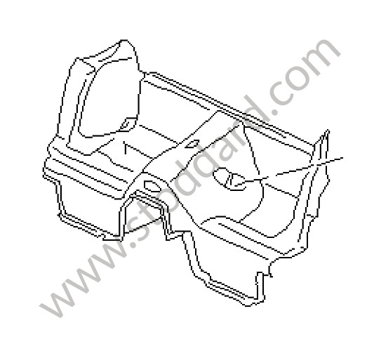 99655102101G10 - LINING for Porsche 996 &bull; 1999 &bull; 996 Carrera 2 &bull; Cabrio &bull; Automatic Gearbox