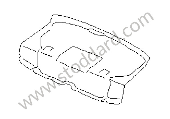 99655103100C50 - ADHESIVE CARPET for Porsche 996 &bull; 2000 &bull; 996 Carrera 2 &bull; Coupe &bull; Automatic Gearbox