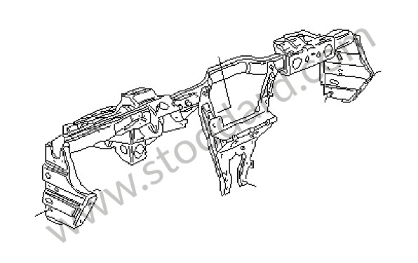 99655206112 - RETAINING FRAME for Porsche Boxster 986 97-04 &bull; 2000 &bull; Boxster 2.7 &bull; Cabrio &bull; Manual Gearbox, 5 Speed