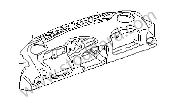 99655210101S31 - DASHBOARD TRIM for Porsche 996 Turbo &bull; 2002 &bull; 996 Turbo &bull; Coupe &bull; Manual Gearbox, 6 Speed