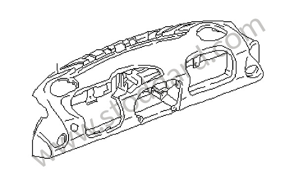 99655210900J32 - DASHBOARD TRIM for Porsche Boxster 986 97-04 &bull; 2000 &bull; Boxster 2.7 &bull; Cabrio &bull; Manual Gearbox, 5 Speed