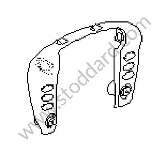 99655296708P12 - TRIM FOR SWITCH for Porsche 996 &bull; 2003 &bull; 996 Carrera 4S &bull; Coupe &bull; Automatic Gearbox