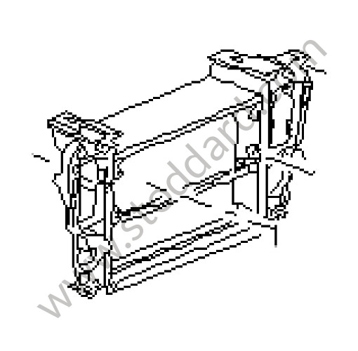 99655296925C51 - SUPPORT FRAME for Porsche Boxster 986 97-04 &bull; 2003 &bull; Boxster 2.7 &bull; Cabrio &bull; Manual Gearbox, 5 Speed