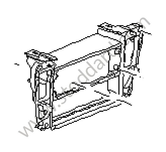 99655296927C51 - SUPPORT FRAME for Porsche 996 &bull; 2002 &bull; 996 Carrera 2 &bull; Cabrio &bull; Manual Gearbox, 6 Speed
