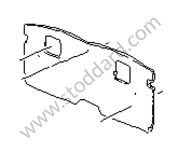 99655528106S30 - BACK WALL LINING for Porsche 996 &bull; 1998 &bull; 996 Carrera 2 &bull; Cabrio &bull; Manual Gearbox, 6 Speed