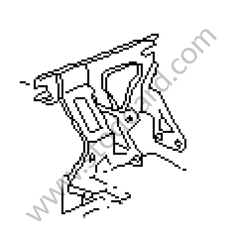 99656121700 - BRACKET for Porsche 996 &bull; 2003 &bull; 996 Carrera 2 &bull; Cabrio &bull; Automatic Gearbox