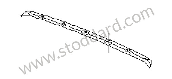 99656150101 - RETAINING STRIP for Porsche 996 Turbo &bull; 2004 &bull; 996 Turbo &bull; Cabrio &bull; Manual Gearbox, 6 Speed
