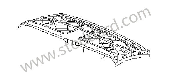 99656195300A09 - ROOF FRAME for Porsche 996 Turbo &bull; 2004 &bull; 996 Turbo &bull; Cabrio &bull; Manual Gearbox, 6 Speed