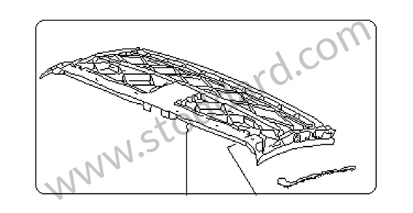99656195300A09 - ROOF FRAME for Porsche 996 &bull; 2002 &bull; 996 Carrera 4S &bull; Cabrio &bull; Manual Gearbox, 6 Speed