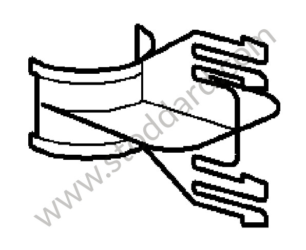 99661011500 - CABLE HOLDER for Porsche 997 09-12 &bull; 2009 &bull; 997 C2 &bull; Cabrio &bull; Manual Gearbox, 6 Speed