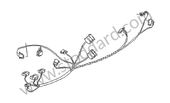 99662204700 - WIRING HARNESS for Porsche Boxster 986 97-04 &bull; 2003 &bull; Boxster S 3.2 &bull; Cabrio &bull; Automatic Gearbox