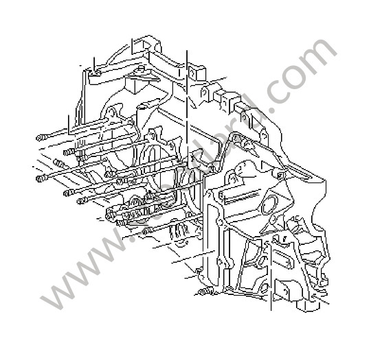 99610190192 - CRANKCASE for Porsche 996 Gt3 / Gt3-1 &bull; 2000 &bull; 996 Gt3 &bull; Coupe &bull; Manual Gearbox, 6 Speed