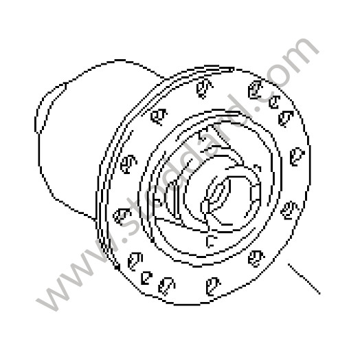 95033208303 - LIMITED-SLIP DIFFERENTIAL for Porsche 993 &bull; 1995 &bull; 993 Carrera 4 &bull; Cabrio &bull; Manual Gearbox, 6 Speed