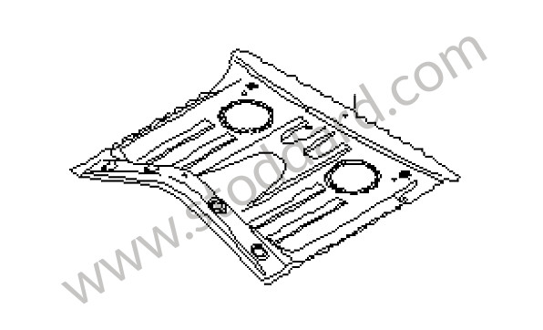 98650147100GRV - FLOOR SECTION for Porsche Cayman 987C 06-08 &bull; 2006 &bull; Cayman S 3.4 &bull; Manual Gearbox, 6 Speed
