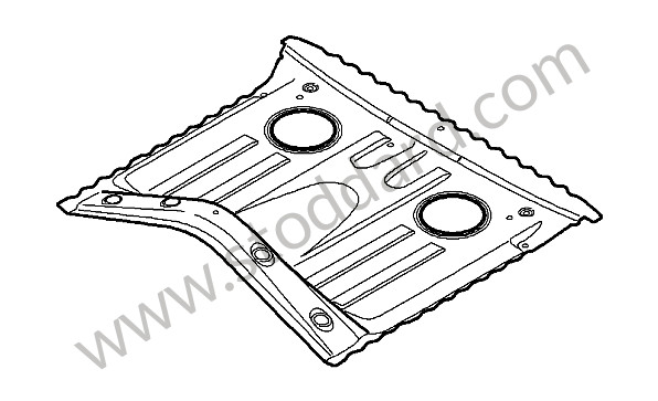 98650147100GRV - FLOOR SECTION for Porsche Cayman 987C 09-12 &bull; 2009 &bull; Cayman 2.9 &bull; Manual Gearbox, 6 Speed
