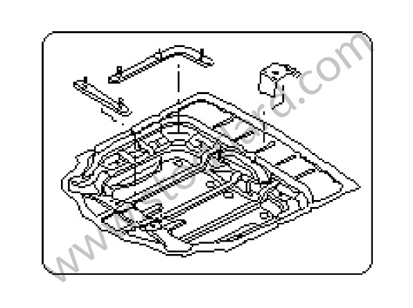 95550126100GRV - SPARE-WHEEL WELL for Porsche Cayenne 955 03-06 &bull; 2003 &bull; Cayenne S V8 &bull; Manual Gearbox, 6 Speed