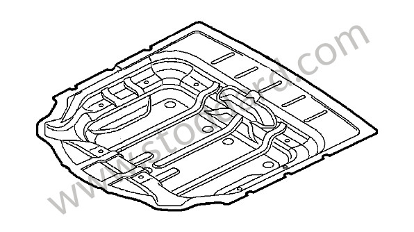 95550126100GRV - SPARE-WHEEL WELL for Porsche Cayenne 957 07-10 &bull; 2007 &bull; Cayenne V6 &bull; Automatic Gearbox