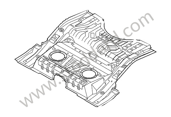 95550101100GRV - FLOOR SECTION for Porsche Cayenne 957 07-10 &bull; 2007 &bull; Cayenne V6 &bull; Automatic Gearbox