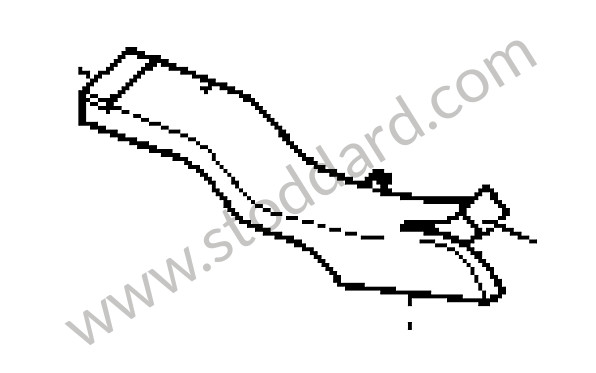 95557332800 - AIR DUCT for Porsche Cayenne 955 03-06 &bull; 2004 &bull; Cayenne S V8 &bull; Automatic Gearbox