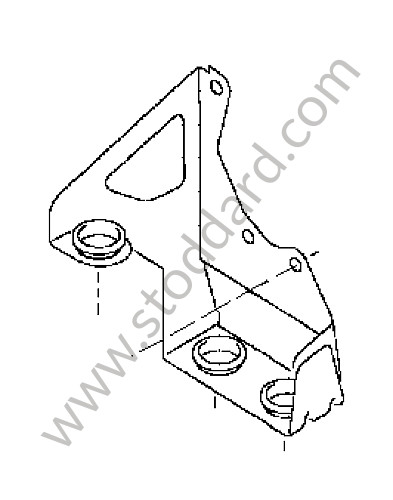 95535513300 - SUPPORT for Porsche Cayenne 955 03-06 &bull; 2003 &bull; Cayenne V6 &bull; Manual Gearbox, 6 Speed