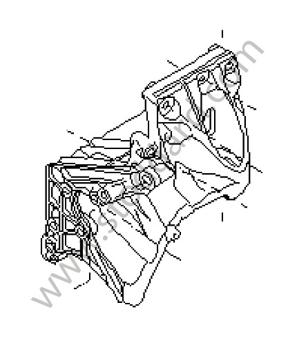 94810221305 - BRACKET for Porsche Cayenne 955 03-06 &bull; 2003 &bull; Cayenne S V8 &bull; Manual Gearbox, 6 Speed